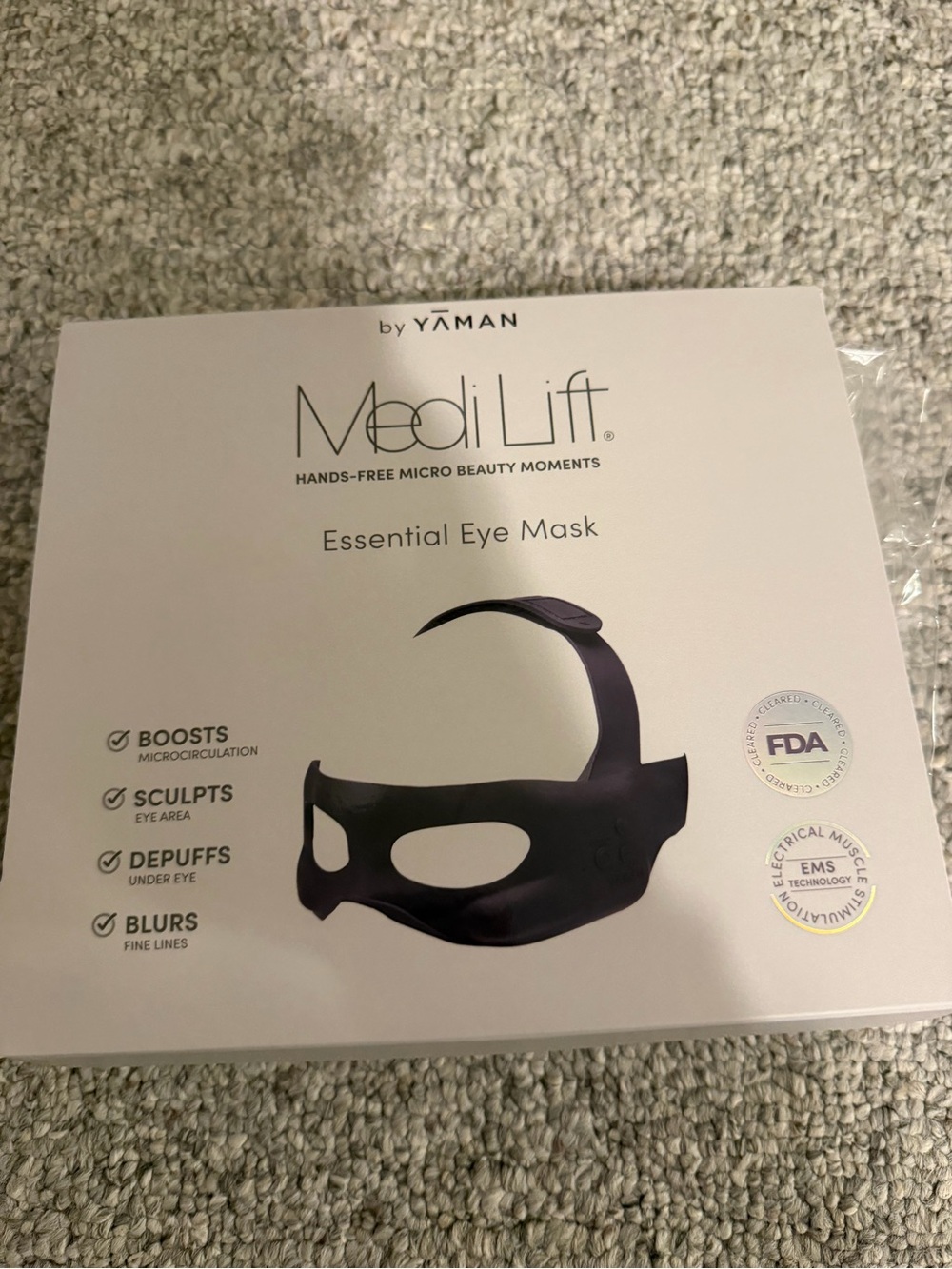 MediLift Essential Eye Mask — Black by YA-MAN